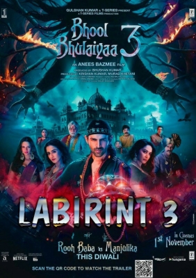 Labirint 3 / Bhool Bhulaiyaa 3 Hind kino Uzbek tilida Premyera (2025) tarjima HD skachat